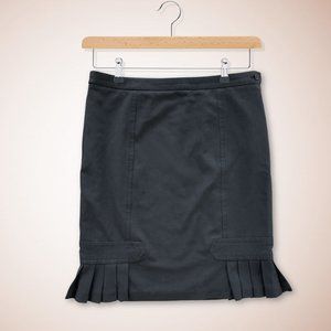 MAX STUDIO Black Pencil Skirt Side Pleated